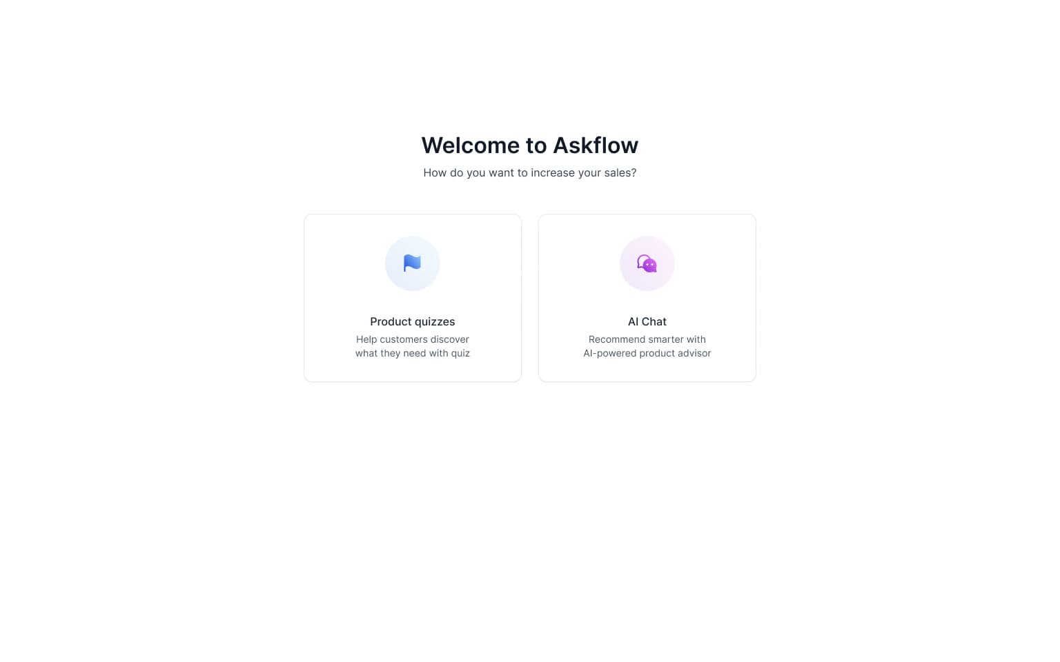 Sample AskFlow AI assistant onboarding
