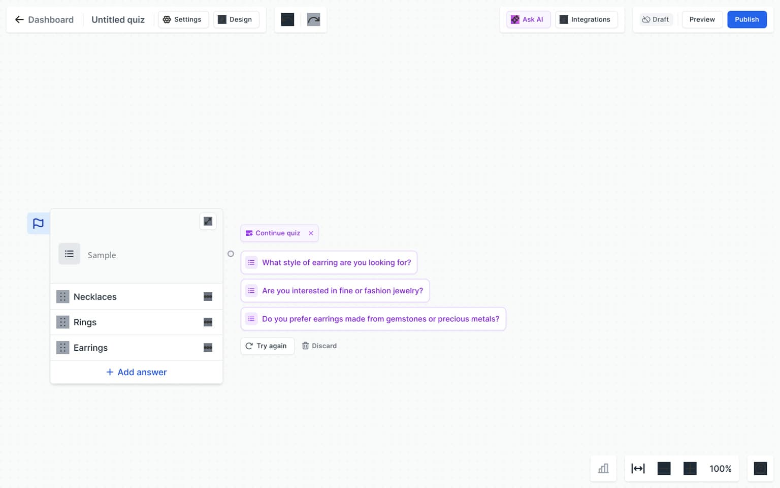 Sample AskFlow AI suggestions concept