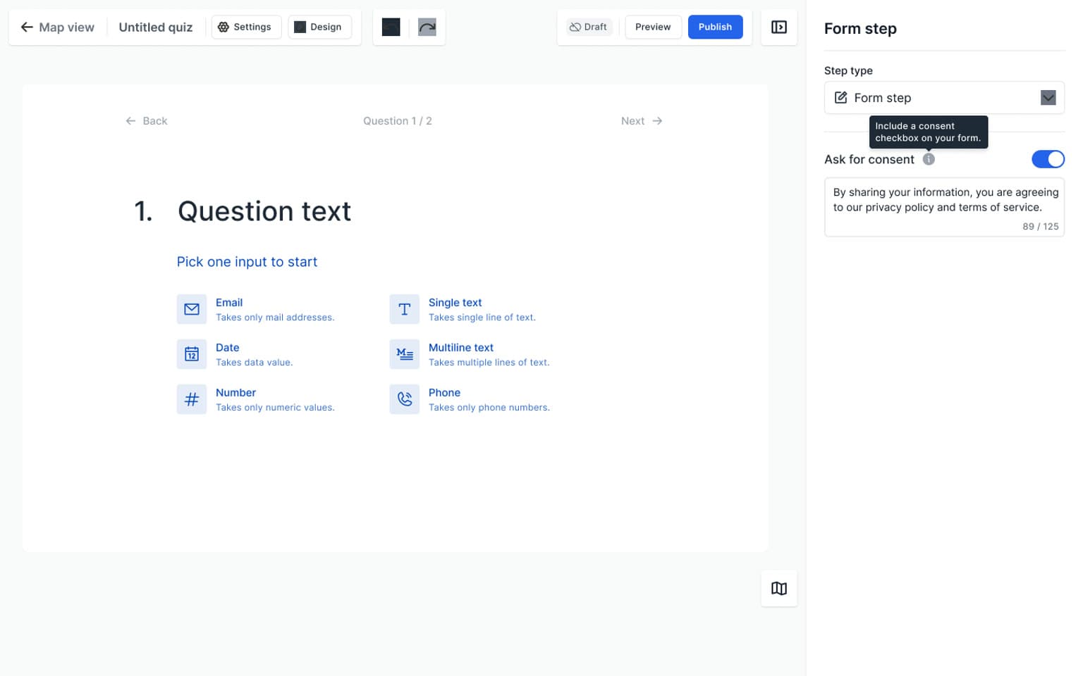 Sample AskFlow form types