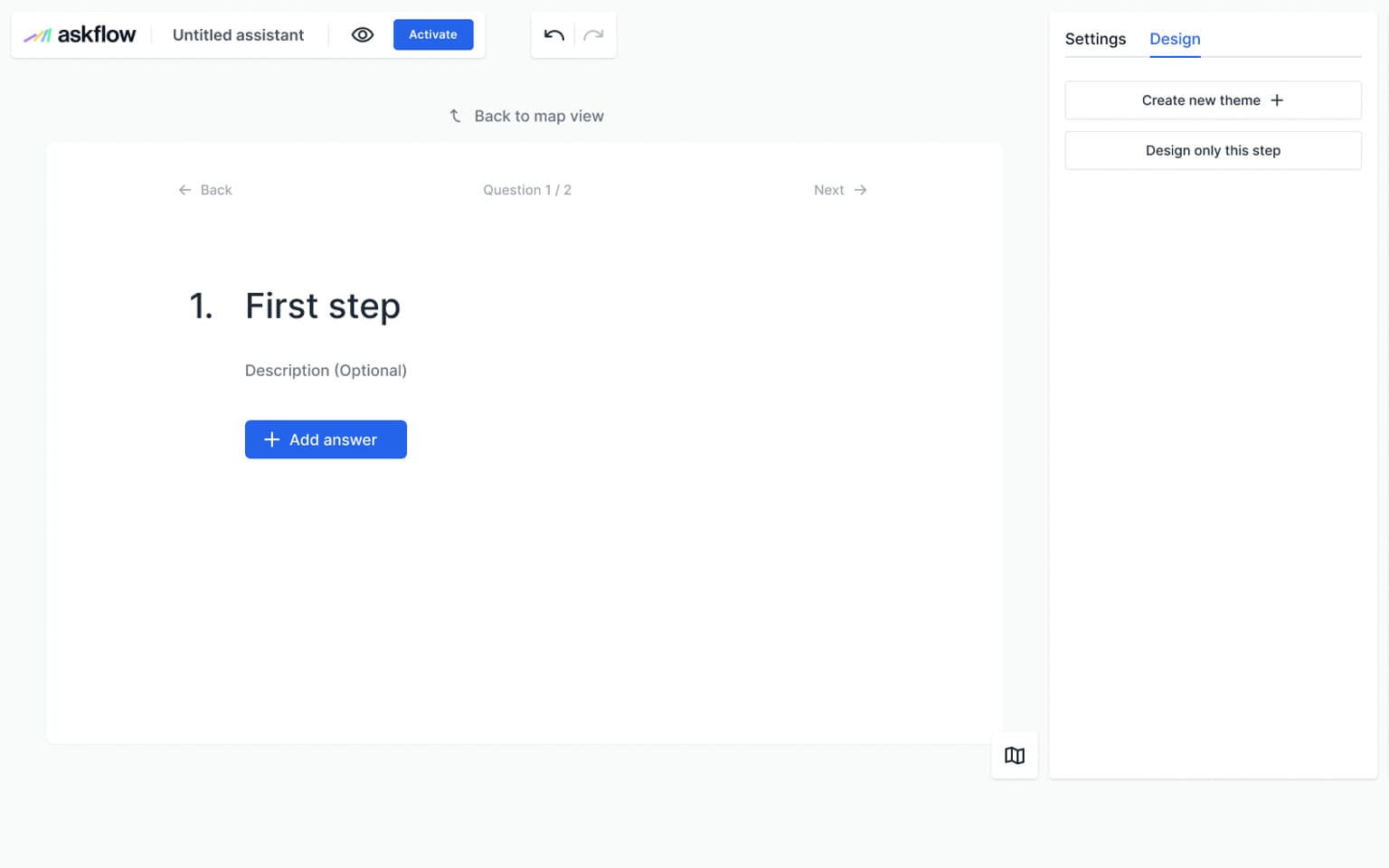 Sample AskFlow Question detail editor