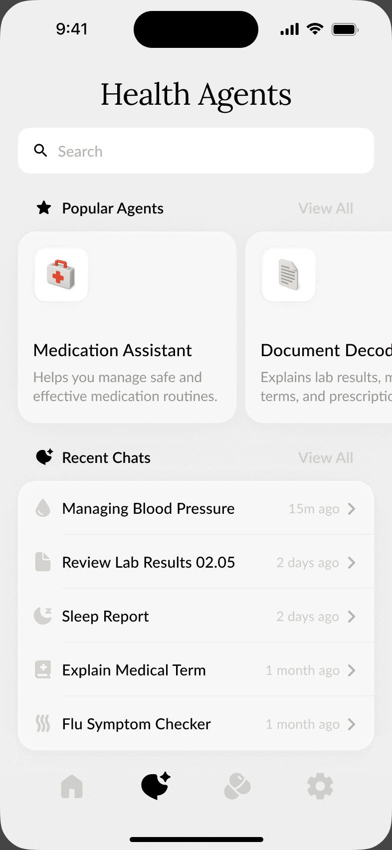 Peach Health list of AI health agents