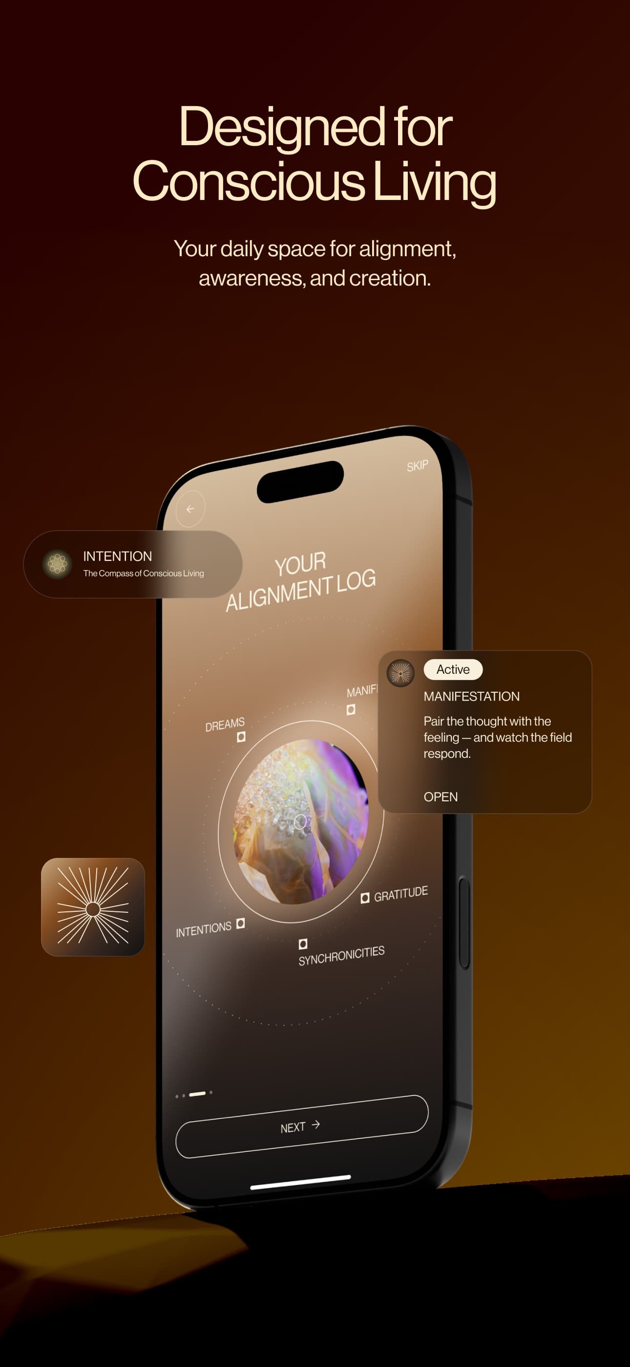 Sample Quantum Body App Store poster: product introduction