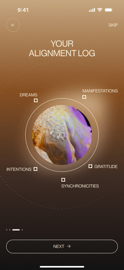 Sample Quantum Body onboarding illustration of the journal practices