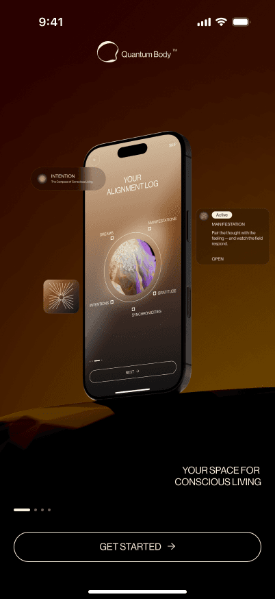 Sample Quantum Body welcome screen